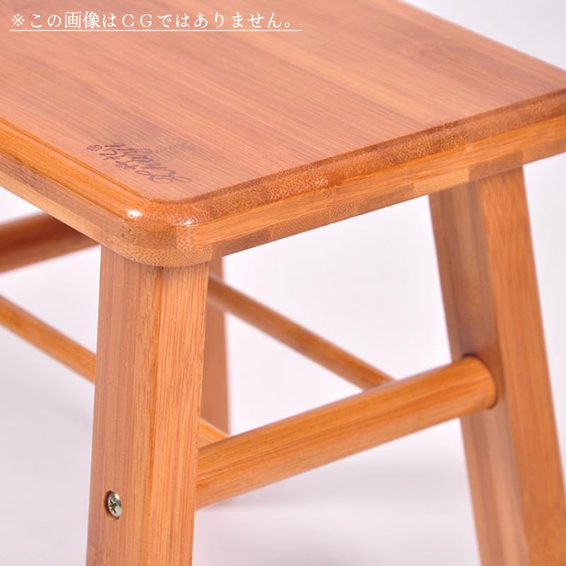 [SPobeap] Square Stool, Height 24-39cm, Made of Natural Bamboo, Chair, Flower Stand, Step Stool, Children's Chair, Entryway, Lightweight, Easy to Carr