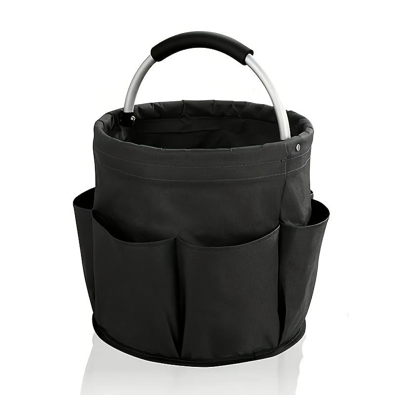 1 Portable Worker Tool Storage Bucket, Multi-Compartment Garden Handbag with Carry Handle - Perfect for Organizing Small Tools