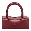 Lacoste Fashion Minimalist Mixed Material Shoulder Tote Bag Medium Women bags Burgundy NF4467FOM96