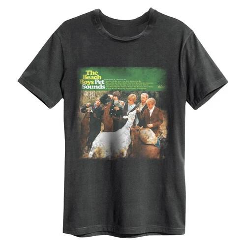 The Beach Boys Pet Sounds Tour 90s Style Black T-Shirt Short Sleeve XL