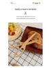 Wooden Portable Kitchen and BBQ Food Tongs for Desserts, Pastry, and Bread
