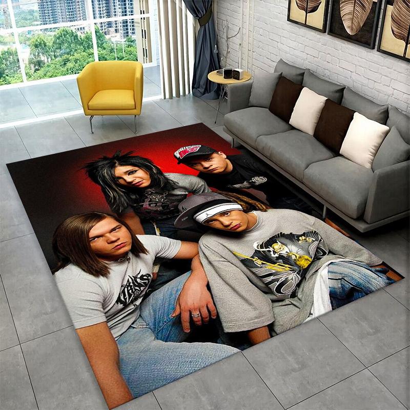 

Ковер Rock Band Tokio Hotel Билл Каулитц для Спальни Гостиной Дивана Игровой Комнаты Прихожей Декор Дома, Детский Коврик Нескользящий 40x60cm