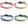 Adorable Pet Cat Collars With Moon Star Pendant Adjustable Puppy Kitten Necklace Fruits Pattern Cats Rabbit Collars With Bells