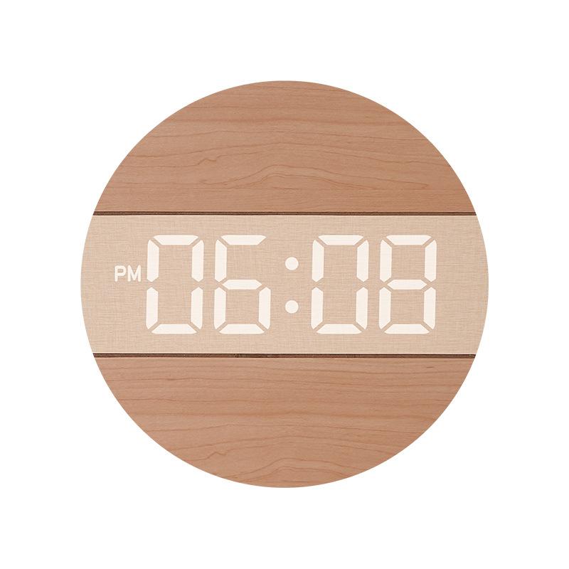 Round simple living room watches, personalized creative decorative clock wall, cream style household watches, G218B