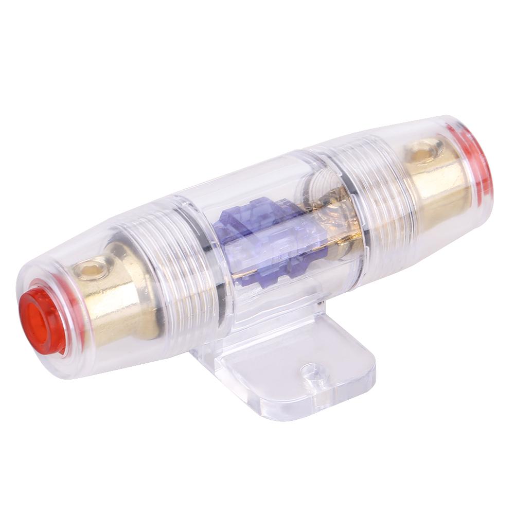 8 Gauge Car Auto Vehicle Stereo Audio Fuse Box Holder Block with 60Amp Fuse
