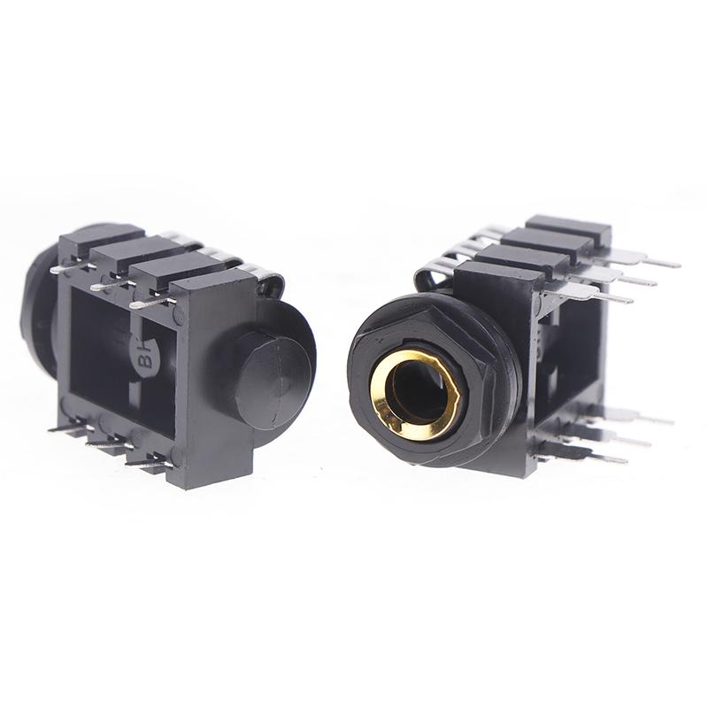 5 Stücke Stereo Typ Audio Jack Pcb Panel Mount 6 Pin 1/4 "6,35 Mm Dual Channel Weibliche Stereo Kopfhörer Buchsen buchse Telefon Jack