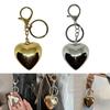 Stylish Love Heart Keychain Eye Catching Key Chain Bag Charm Decorations Fashionable Metal Pendant for Backpacks