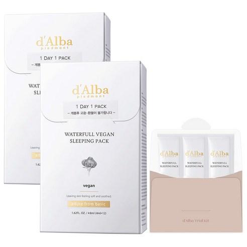 d’Alba Waterfull Sleeping Pack 4ml x 24pcs – Hydrating Overnight Capsule Mask Set