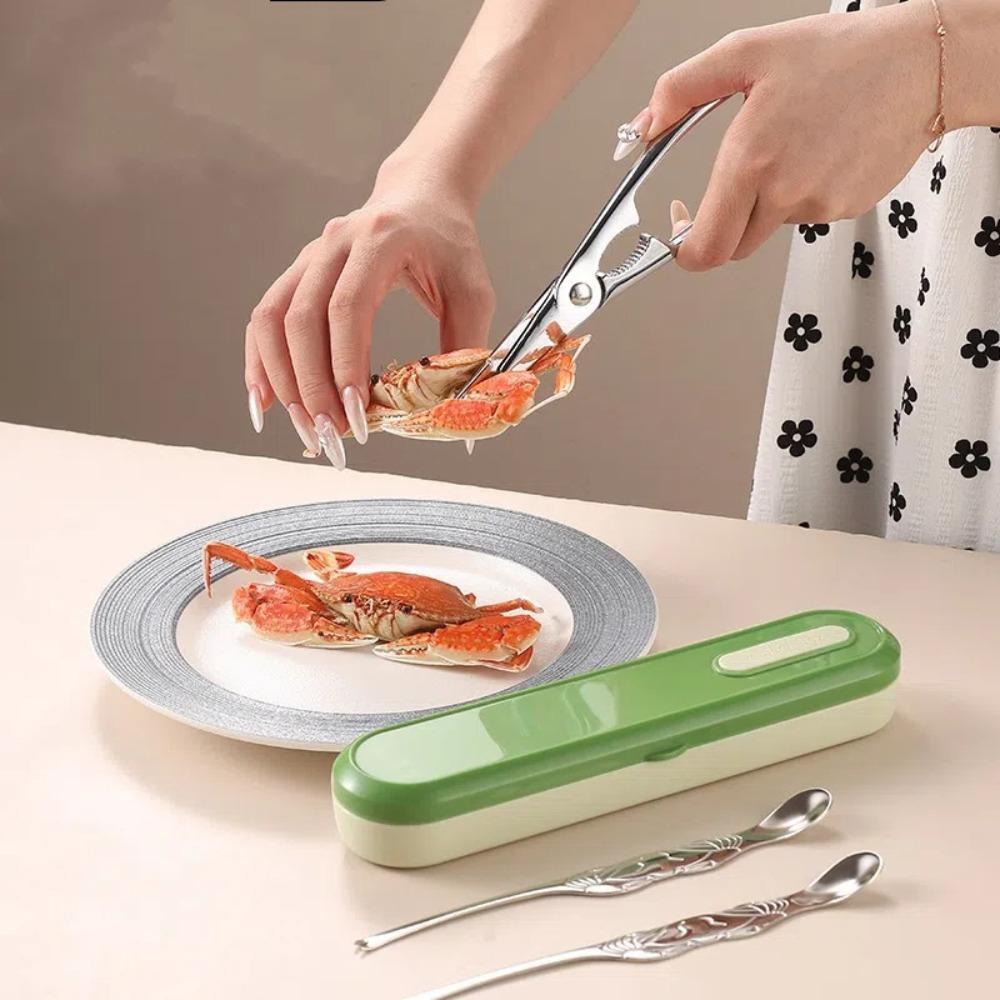 3Pcs/Set Multi-functional Crab Eating Tool Thickening Seafood Tools Creative Crab Tong  Restaurant