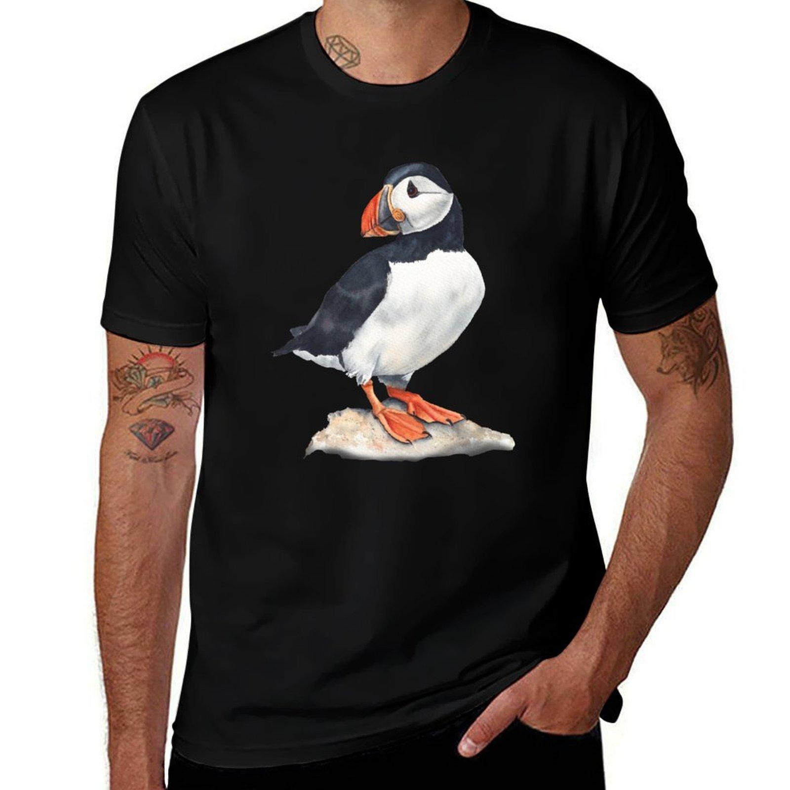 

Puffin bird art. T-Shirt cute clothes essential t shirt shirts graphic oversized vintage t shirt men L