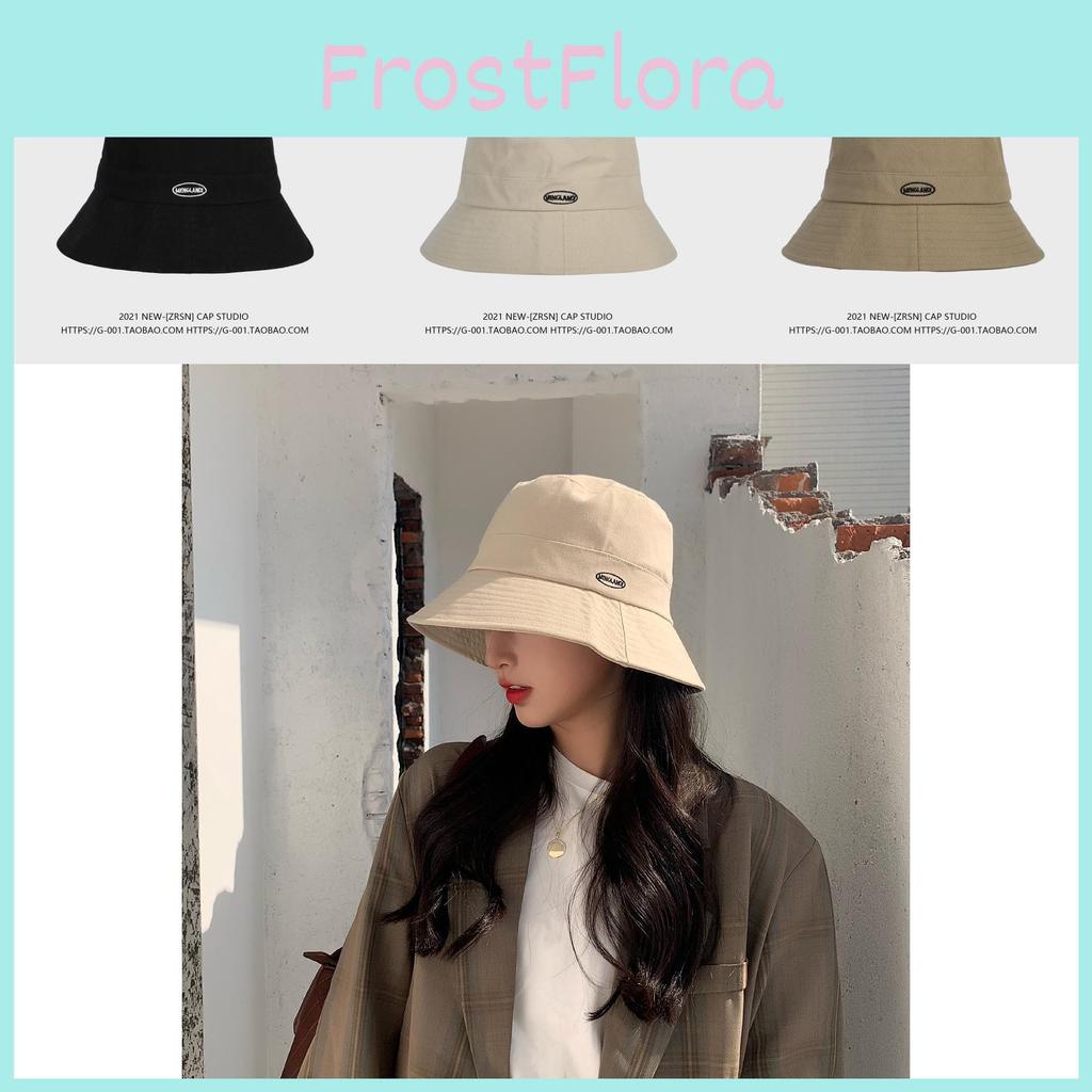 Letter Embroidered Casual Pattern Womens Bucket Hat Versatile Allseason Hat Outdoor
