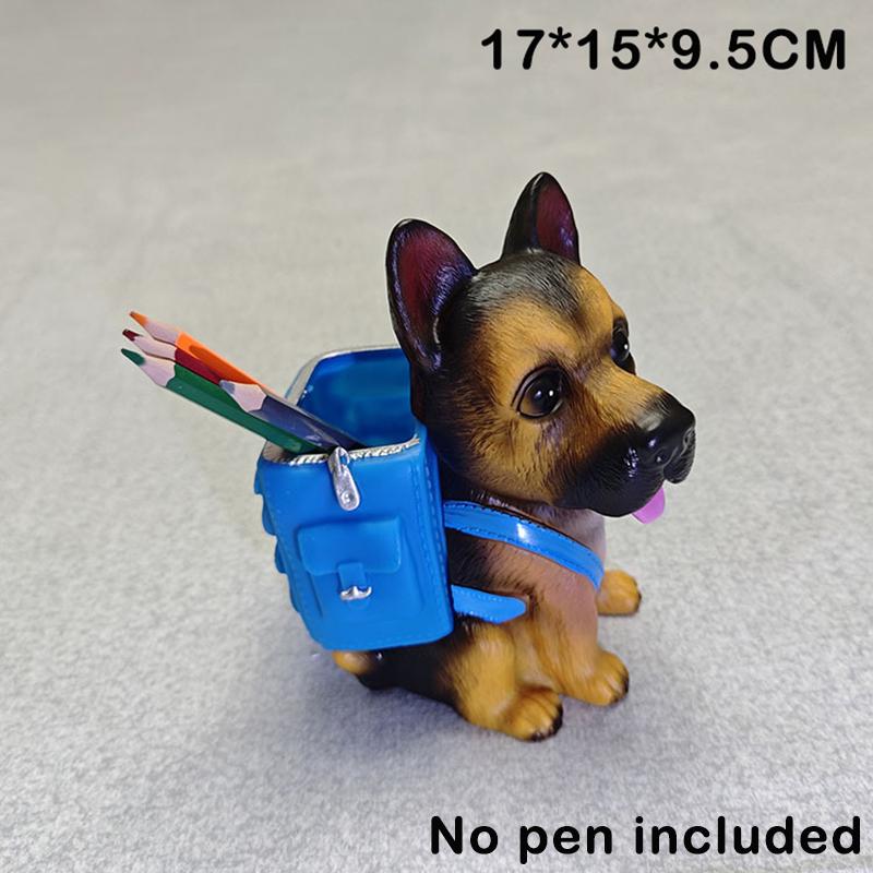 

Милый мультяшный контейнер для ручек в виде щенка, креативное украшение для офисного стола, ведро для хранения канцелярских принадлежностей большой вместимости для студентов, подарки на день рождения A3