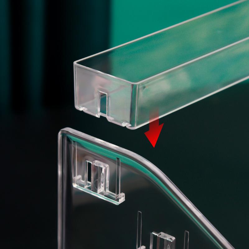 Transparent Acrylic Storage Box, Lipstick Display Stand, Desktop Cosmetics Finishing and Storage, Nail Polish Display Stand, Plastic.