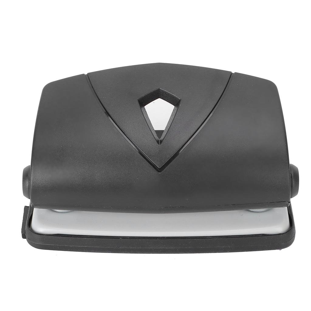 Hole Punch Small Plastic Adjustable Positioning Punching Machine for Stationery BindingBlack