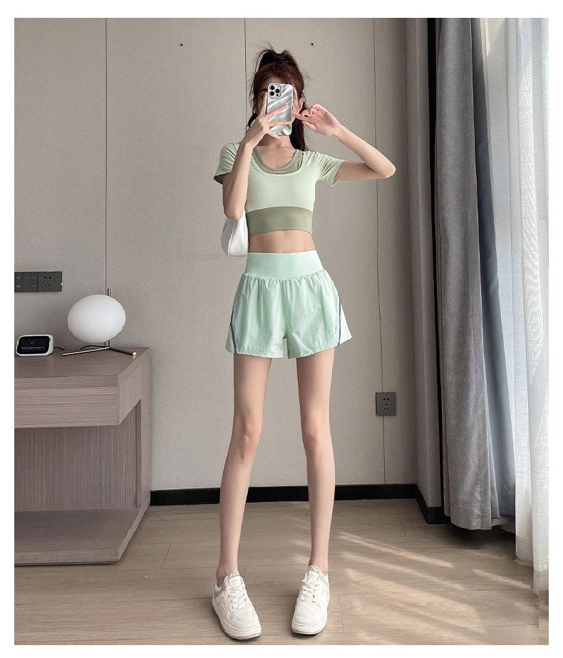Women's High-End Yoga Set: Quick-Dry Running Shorts & Top - Summer 2025 Fitness Wear
