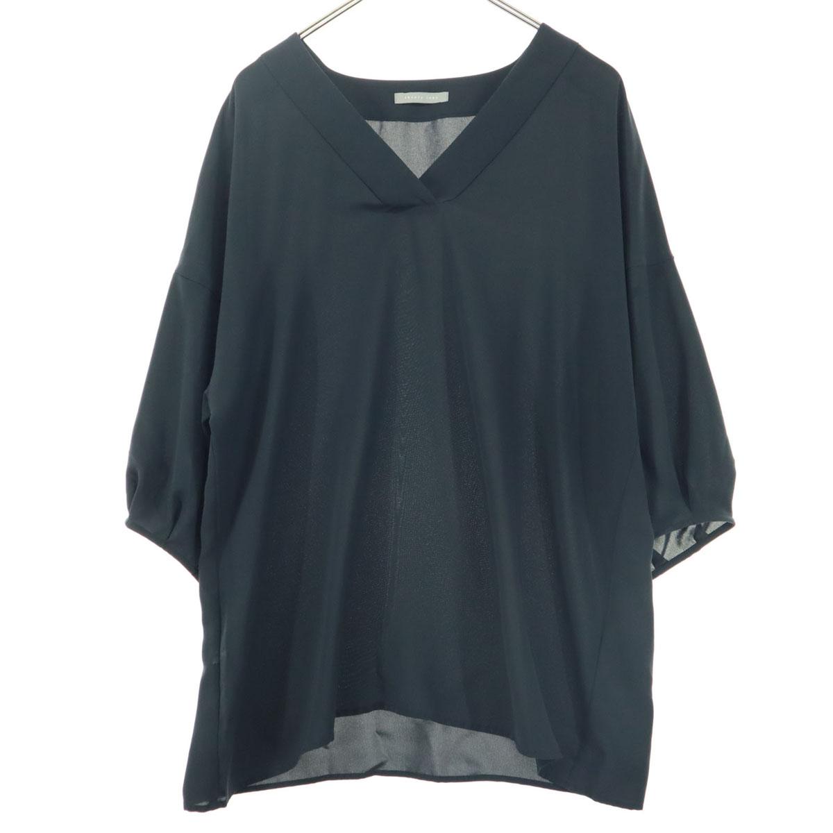

Beauty products theory Five-quarter sleeve V neck blouse M Navy Women Used