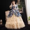 French Evening Court Gown Elegant Stage Dress Theatre Photography Performances