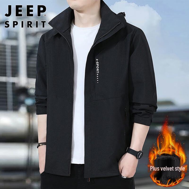 JEEP SPIRIT Men's Hooded Casual Jacket