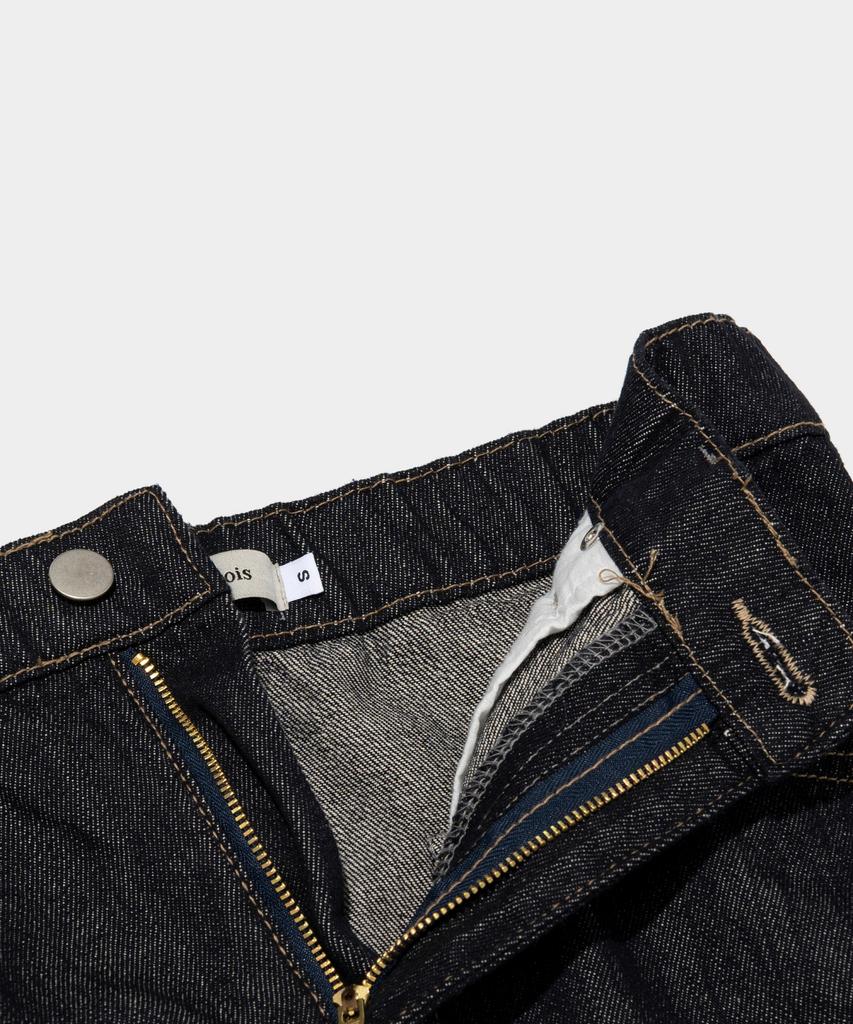ROIDESROIS Maxim Non-Faded Denim Long Skirt (Dark Blue)