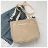 Casual Large Capacity Solid Color Tote Bag Hundred Shoulder Tote Crossbody Bag