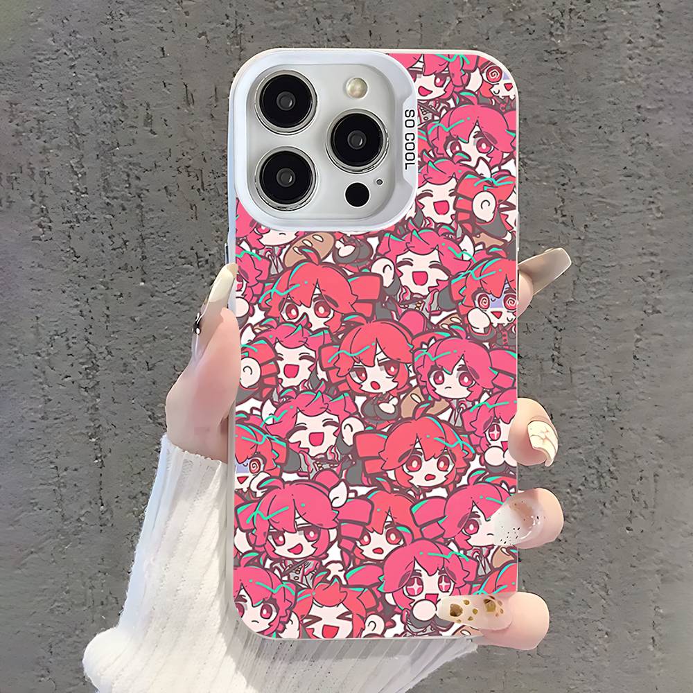 Fukouna Girl K-Kasane T-Teto  Phone Case For iPhone 17,16,13,12,11,15,14,Pro,Max,Plus,SE4,Air,Mini White IMD Matte