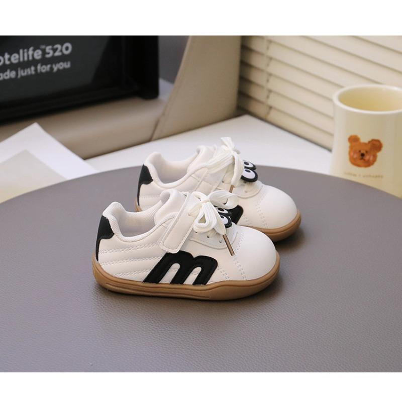Spring and Autumn Children's Sneakers Boys 1-3-6 Baby Shoes Soft Sole Girls Little White Shoes Breathable Toddler Shoes