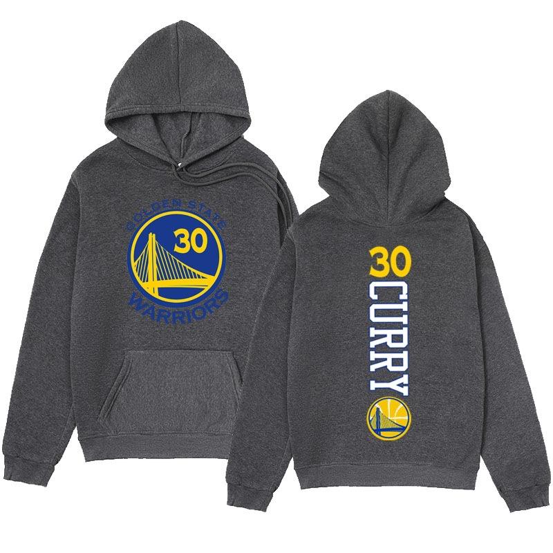 Herbst Winter Golden State Warriors Stephen Curry #30 Bedruckte Hoodies Lässig Warm Sport Langärmelig Herren und Damen Unisex Kapuzensweatshirts