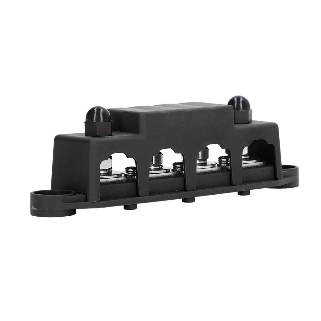 4 Stud Power Distribution Block with Cover 5 16in Weather Resistance 48VDC 250A for Car RV Marine