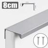 6/1Pcs Furniture Handle Brushed Household Gold Silver Matte Black Lacquer White Hidden Cabinet Handles Arc Aluminum Edge Sealing