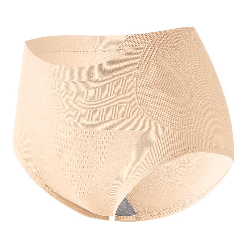 

Весенние бесшовные антибактериальные моделирующие трусики с высоким поясом из графена: Сотовая поддержка живота и подтяжка бедер 2XL телесный