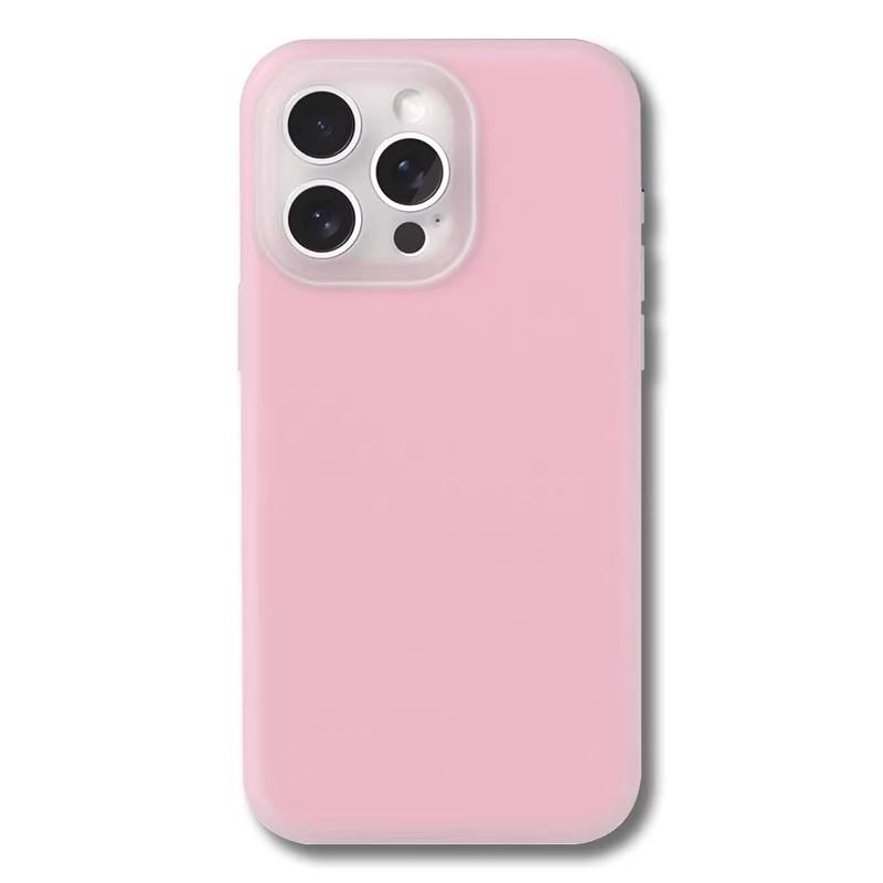 Liquid Silicone Phone Case IPhone 16 Pro Max 15 13 Shockproof Soft TPU Cover With Precise Cutout Minimalist Style