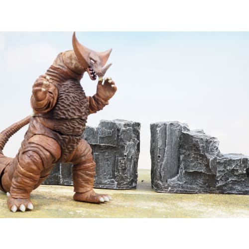 [Good In Three Directions] 15 X 6.5 X 8cm Medium Scale Rocky Mountain Set for Figma Gunpla Arts Diorama, Diorama Sheet for Model Building, Set of 2 Ro