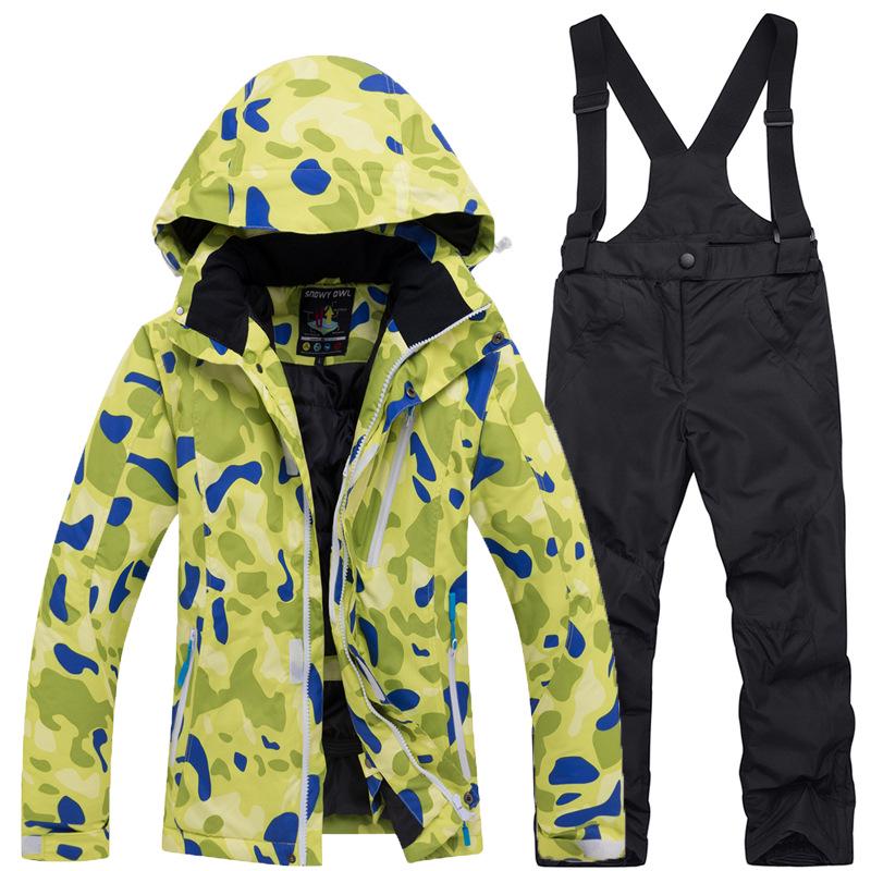 Kids' Warm Winter Ski Suit: Thickened Jacket for Boys & Girls