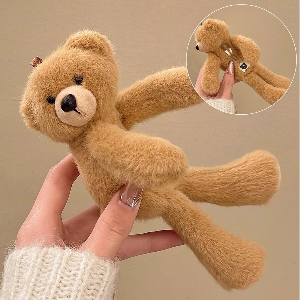 Versatile Cartoon Plush Hair Claw Sweet Cute Hair Accessories Exquisite Bear Hair Clip Cosplay
