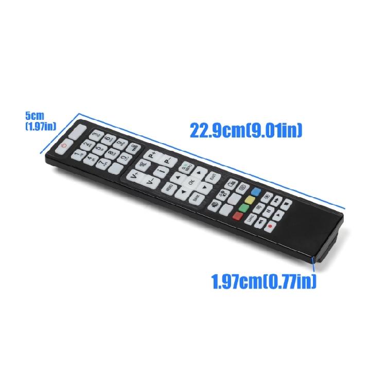 TV Remote Controller for RC4848F with Lighted Keypad and Direct Access to Number Entry, Sound Adjustment, Stations, Menus, Navigation, Media Functions