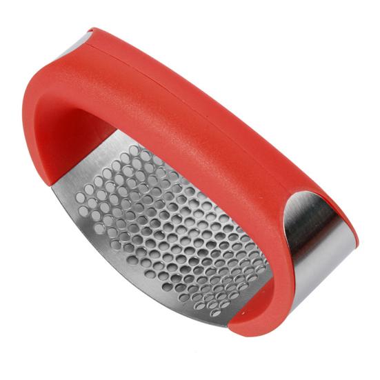 Stainless Steel Garlic Press Manual Ginger Nuts Mincer Crusher Ergonomic Kitchen Gadget for Home Restaurant