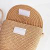 Pure Color Children Straw Bag Handmade Rattan Bag New Handwoven Beach Bag  Women