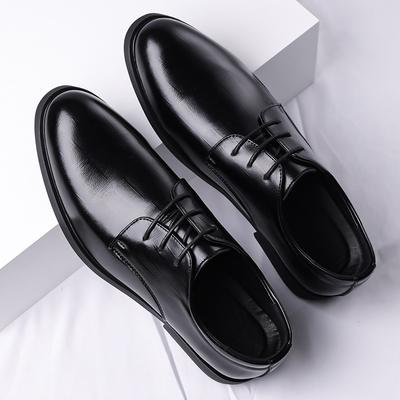 Zakelijke jurk leren schoenen heren puntig casual ademend hol herenschoenen Brits bruiloft bruidegom pak schoenen
