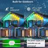 50FT/100FT/150FT/200FT/300FT Smart Permanent Outdoor Lights IP67 Waterproof Eaves Light with Alexa & Google for Halloween Decor