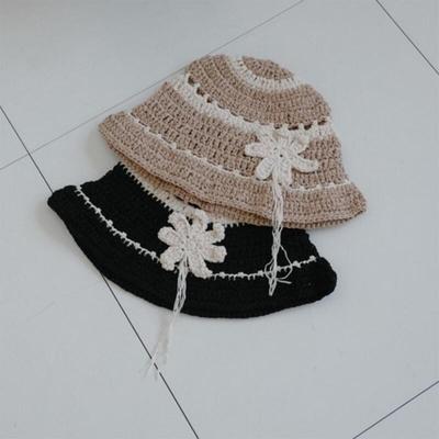Women's Knitted Floral Hat