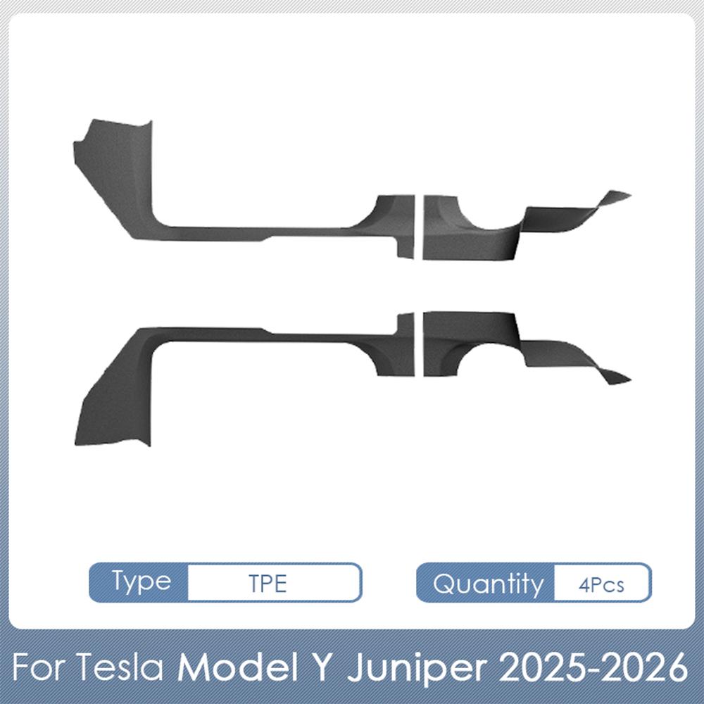 For Tesla Model Y Juniper Accessories 2025 2026 TPE Door Sill Strip Guard Protection Anti-kick Pad for Tesla Model Y Juniper