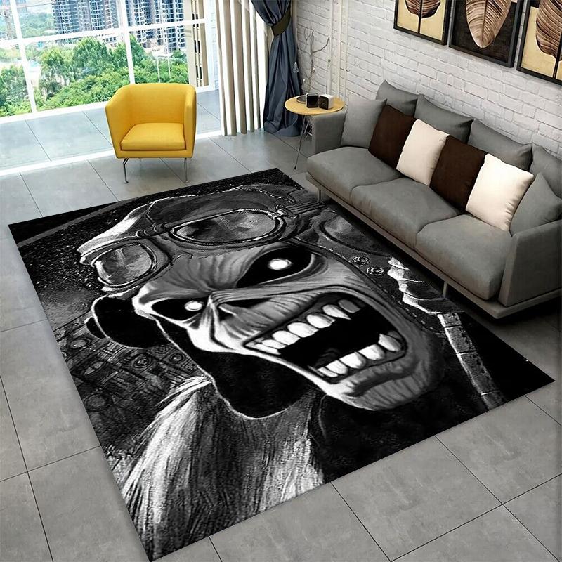

3D I-Iron Maiden Metal Band Carpet Rug for Playroom Bedroom Living Room Sofa Home Decor,kid Game Area Rug Non-slip Floor Mat 40x60cm