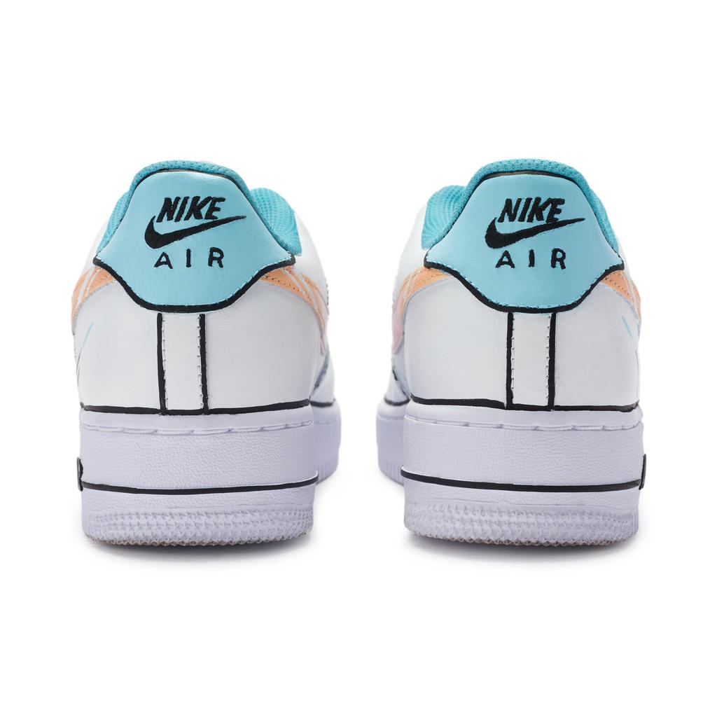 Nike Air Force 1 811 Manufacturing, Cloud Fantasy Low Top Skateboard Shoes Women's White Blue Black DH2920-111(Team80-)