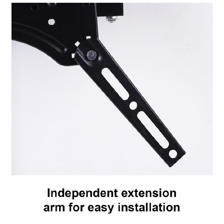 Heavy Duty Steel TV Wall Mount Holder with Adjustable Arm Tilt and Adjust for 26-55inch Flat Panel Displays Black