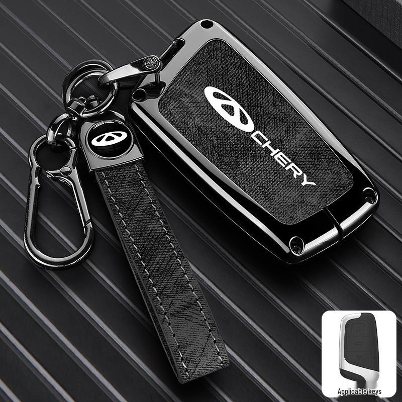 Zinc Alloy Key Shell Covers for Chery, Tiggo 8, 7 Plus - Full Coverage, 5x Anti-Drop Protection