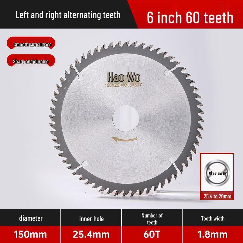 Anti-Nail Carbide Woodworking Saw Blade, Aluminum Cutting, 4-7 Inch for Handheld Angle Grinders