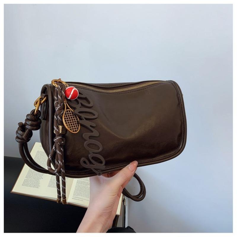 Dumpling bag women's 2024 new casual versatile cowhide women's bag mini shoulder messenger bag mobile phone bag