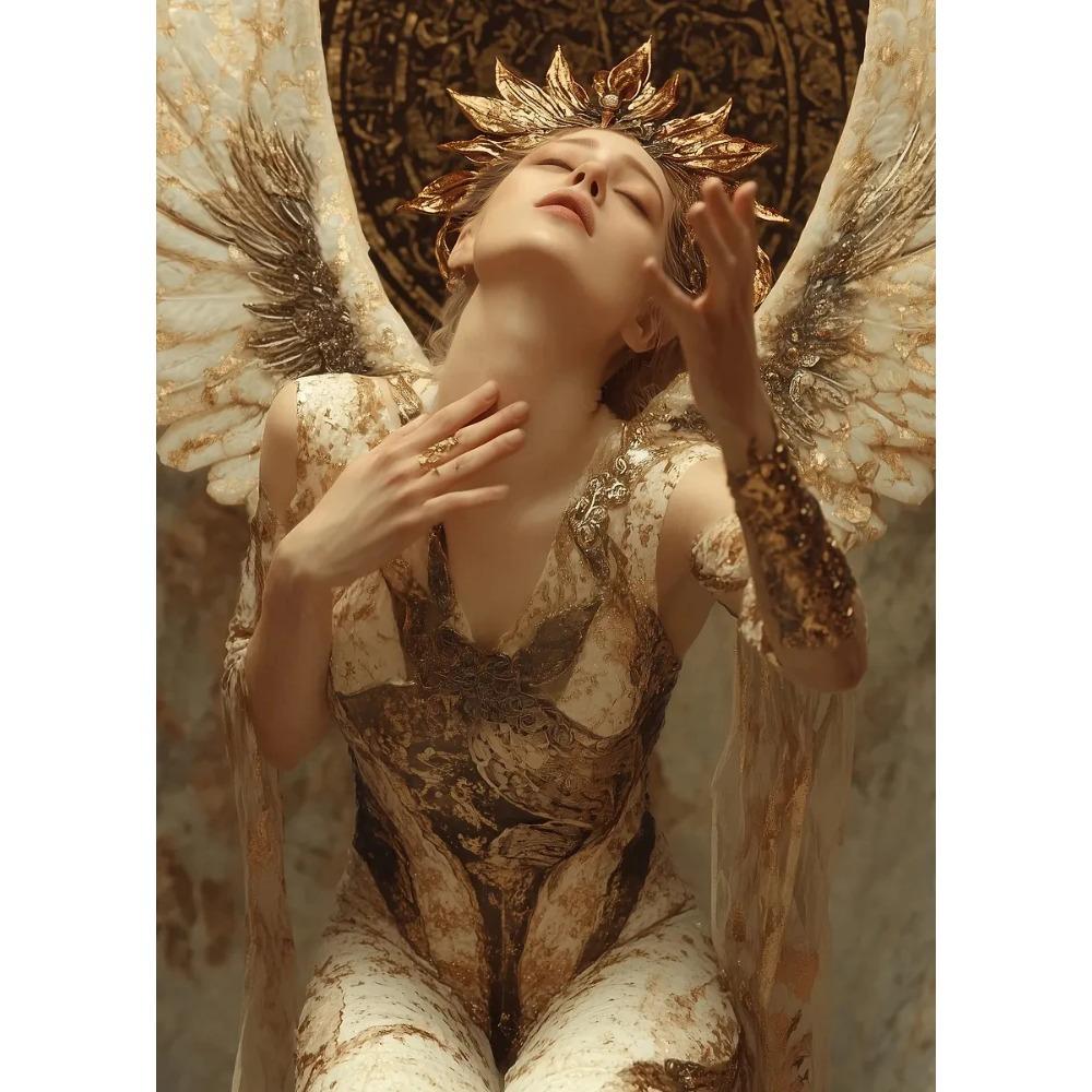 Beautiful Guardian Angel Poster Vintage Timeless Angelic Spiritual Prints Canvas Painting Girly Wall Art Picture Home Room Decor