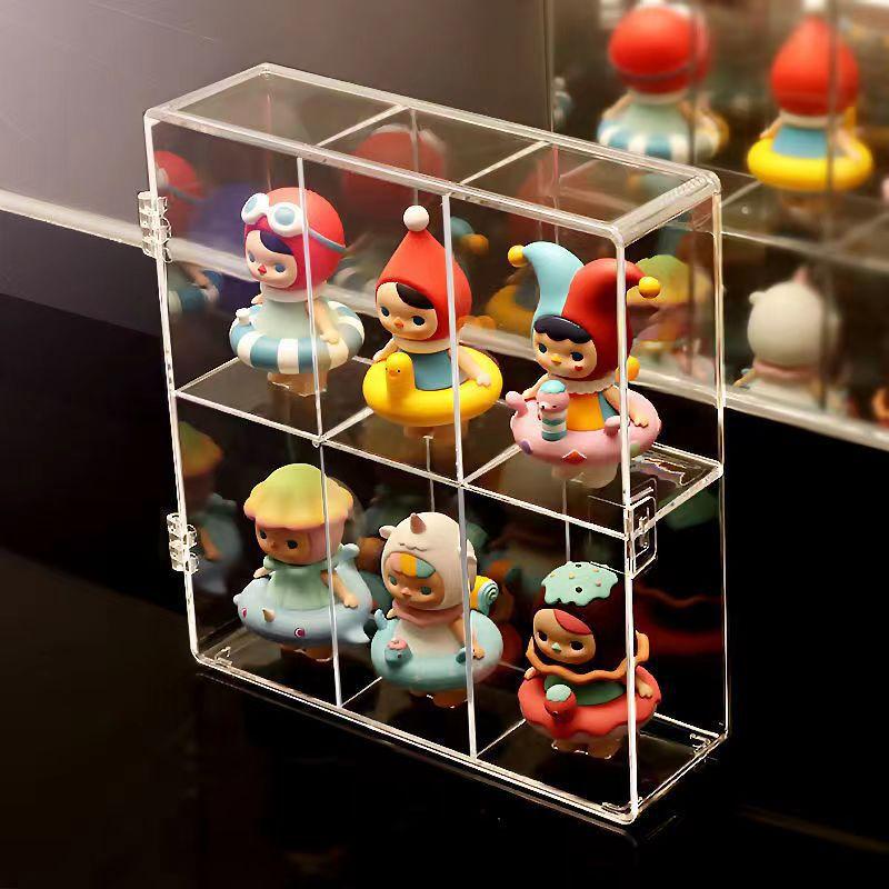 Transparent Blind Box Showcase Storage Doll Blind Box Display Dust-proof Artcrafts Box Handmade Collection Cabinet
