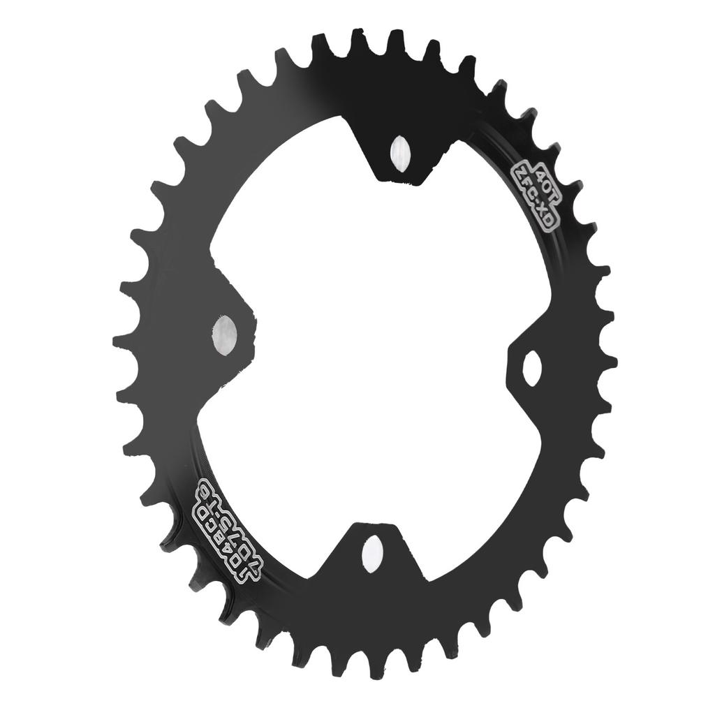 FMFXTR Bicycle Single Chainring Bike 104 BCD 40T Round Narrow Wide Chainring for Mountain BicycleBlack